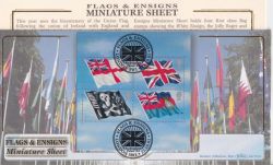 2001-10-22 Flags & Ensigns M/Sheet London SW1 FDC (90951)