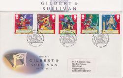 1992-07-21 Gilbert & Sullivan Stamps Birmingham FDC (90970)