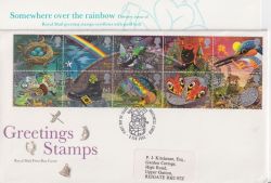 1991-02-05 Greetings Stamps Greetwell FDC (90985)
