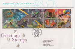 1991-02-05 Greetings Stamps Greetwell FDC (90986)