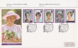 1998-02-03 Diana Stamps Kensington Gardens W8 FDC (90997)