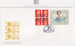 1996-04-16 Booklet Stamps London SW1 FDC (91002)