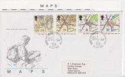 1991-09-17 Maps Stamps Southampton FDC (91005)