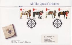 1997-07-08 Queens Horses Stamps Windsor FDC (91022)