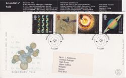 1999-08-03 Scientist Tale Stamps Cambridge FDC (91035)