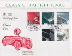 1996-10-01 Classic Cars Stamps Malvern FDC (91041)