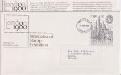 1980-04-09 London Exhibition Stamp London EC FDC (91109)