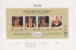Tuvalu 1998 Princess Diana M/Sheet MNH (91141)