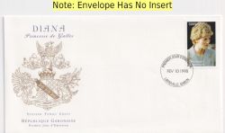 1998-02-10 Gabon Princess Diana Stamp FDC (91184)