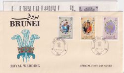 1981-07-29 Brunei Royal Wedding Stamps FDC (91197)