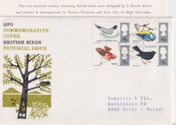 1966-08-08 British Birds Bureau EC1 FDC (91221)