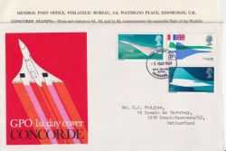 1969-03-03 Concorde Stamps Bureau FDC (91245)