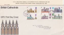 1969-05-28 British Cathedrals Stamps Bureau FDC (91247)