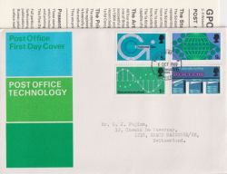1969-10-01 PO Technology Stamps Bureau FDC (91250)