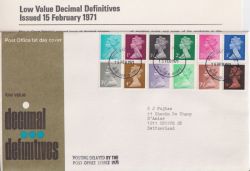1971-02-15 Definitive Stamps Windsor FDC (91301)