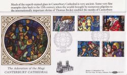 1992-11-10 Christmas Stamps Canterbury FDC (91307)