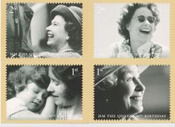 2006-04-18 PHQ 286 Queen's 80th x 8 Mint Cards (91323)