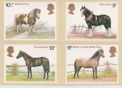 1978-07-05 PHQ 30 Horses x 4 Mint Cards (91336)