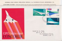 1969-03-03 Concorde Stamps Filton FDC (91345)