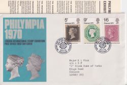 1970-09-18 Philympia Stamps Bureau FDC (91362)