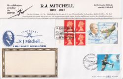1995-05-16 RJ Mitchell Label Pane Doubled FDC (91425)