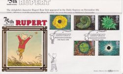 1995-03-14 Springtime Rupert Bearwood Silk FDC (91464)