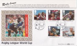 1995-10-03 Rugby League Stamps Wigan FDC (91472)