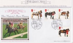 1997-07-08 Queens Horses Stamps Windsor FDC (91502)