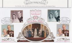 1997-11-13 Golden Wedding Westminster Silk FDC (91509)