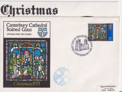 1971-10-13 Christmas Canterbury Official FDC (91544)