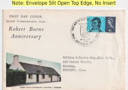 1966-01-25 Robert Burns Stamp Edinburgh FDC (91583)