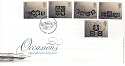 2001-02-06 Occasions Greeting Stamps FDC Merry Hill (9176)