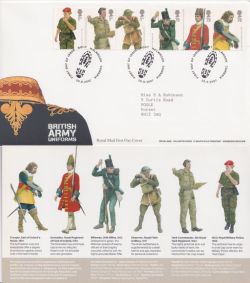 2007-09-20 British Army Uniforms Stamps Boot FDC (92334)