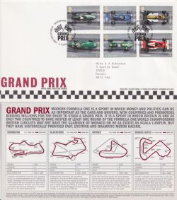 2007-07-03 Grand Prix Stamps Silverstone FDC (92340)