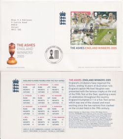 2005-10-06 Cricket The Ashes M/S London SE11 FDC (92372)