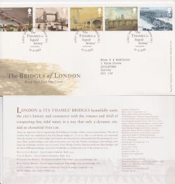 2002-09-10 Bridges of London Stamps London SE1 FDC (92387)