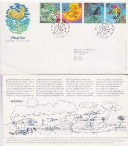 2001-03-13 Weather Stamps Fraserburgh FDC (92401)