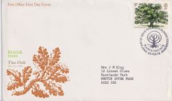 1973-02-28 British Trees Stamp Bureau FDC (92450)