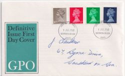 1968-07-01 Definitive Stamps Southend FDC (92460)