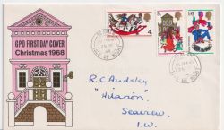 1968-11-25 Christmas Stamps Seaview cds FDC (92506)