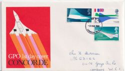 1969-03-03 Concorde Stamps London FDC (92508)