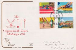 1986-07-24 Commonwealth Games Stamps Souv ENV (92571)