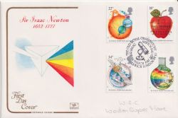 1987-03-24 Isaac Newton Stamps Greenwich FDC (92591)