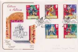 1992-07-21 Gilbert & Sullivan Stamps Penzance FDC (92651)