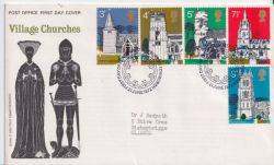1972-06-21 Village Churches Stamps Bureau FDC (92740)