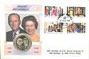 1991-06-15 Royal Birthdays Coin Cover Turks & Caicos (9352)