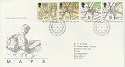 1991-09-17 Maps Stamps Bureau FDC (9709)