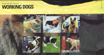 2008-02-05 Working Dogs Stamps Presentation Pack (P408)