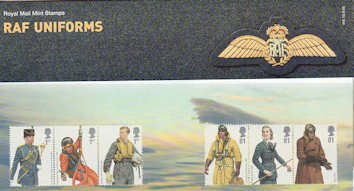 2008-09-18 RAF Uniforms Stamps Presentation Pack (P416)