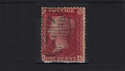 1854-57 QV 1d Red SG40 P14 L Crown MA Used (QV225)